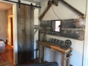 Reclaimed barn wood Fever River View Suites