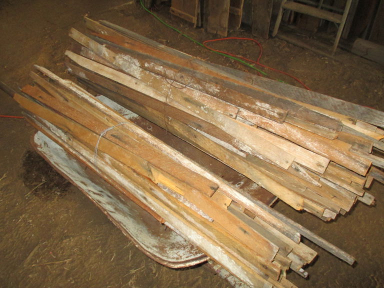 Wood Lath Bundles Reclaimed by Spike